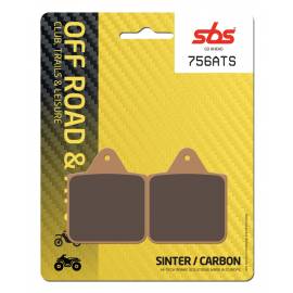 Pastillas de freno SBS 756ATS de compuesto Carbono / Sinterizado