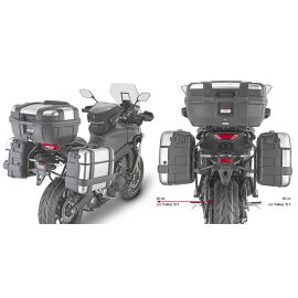 Suporte lateral Givi Monokey PL One-Fit para YAMAHA TRACER 9 / 900 / GT 21-23 | MT 09 TRACER 2021