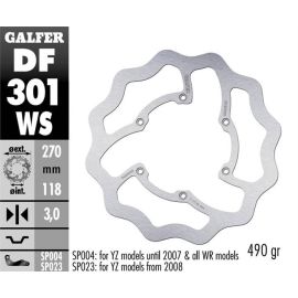 Disco de travão sobredimensionado Galfer Wave WS DF301WS