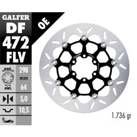 Disco de travão flutuante Galfer circular FLV DF472FLV