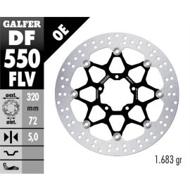 Disco de travão flutuante Galfer circular FLV DF550FLV