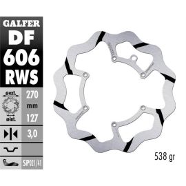 Disco de travão sobredimensionado Galfer Wave RWS DF606RWS