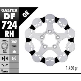 Disco de travão Galfer Wave RH em forma de caveira DF724RH