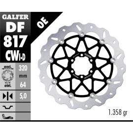 Disco de travão flutuante Galfer Wave CW DF817CWD