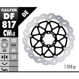 Disco de travão flutuante Galfer Wave CW DF817CWI