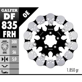 Disco de travão flutuante Galfer Wave FRH em forma de caveira DF835FRH