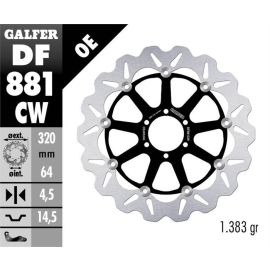 Disco de travão flutuante Galfer Wave CW DF881CW