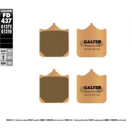 Pastilhas de travão Galfer sinterizadas FD437G1310