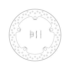 Disco de travão série ORO Brembo Fijo 168B407D6