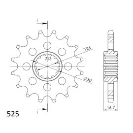 Rodas dentadas Supersprox de aço CST-1370.2