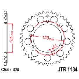 Coroa de aço JT Sprockets JTR1134