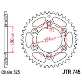 Coroa de aço JT Sprockets JTR745