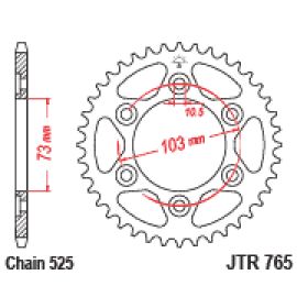 Coroa de aço JT Sprockets JTR765