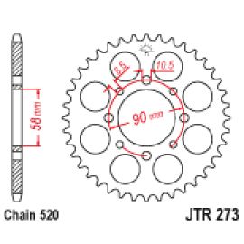 Coroa de aço JT Sprockets JTR273