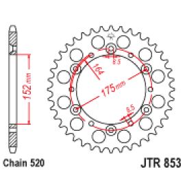Coroa de aço JT Sprockets JTR853